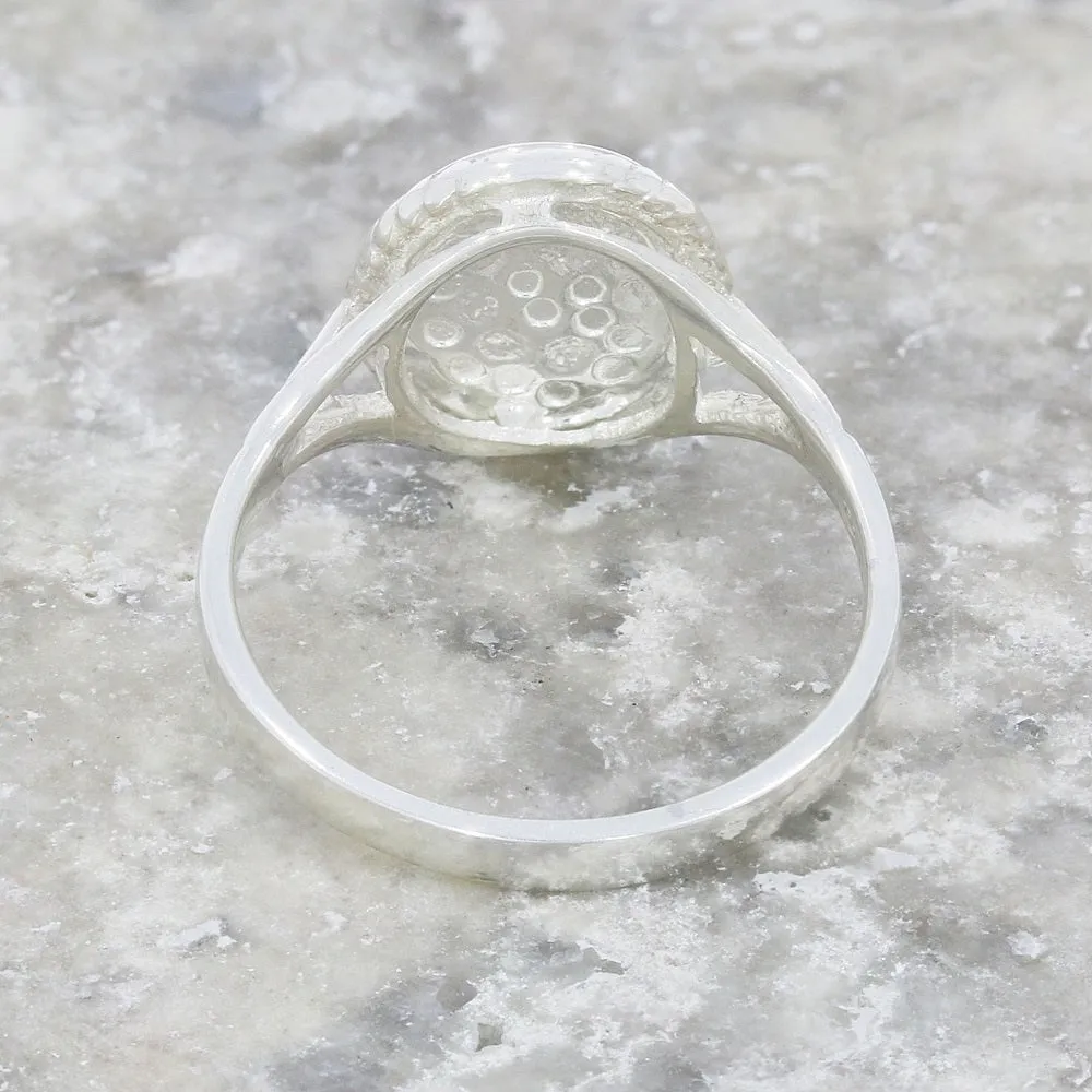 Derbyshire Blue John Sterling Silver Ring