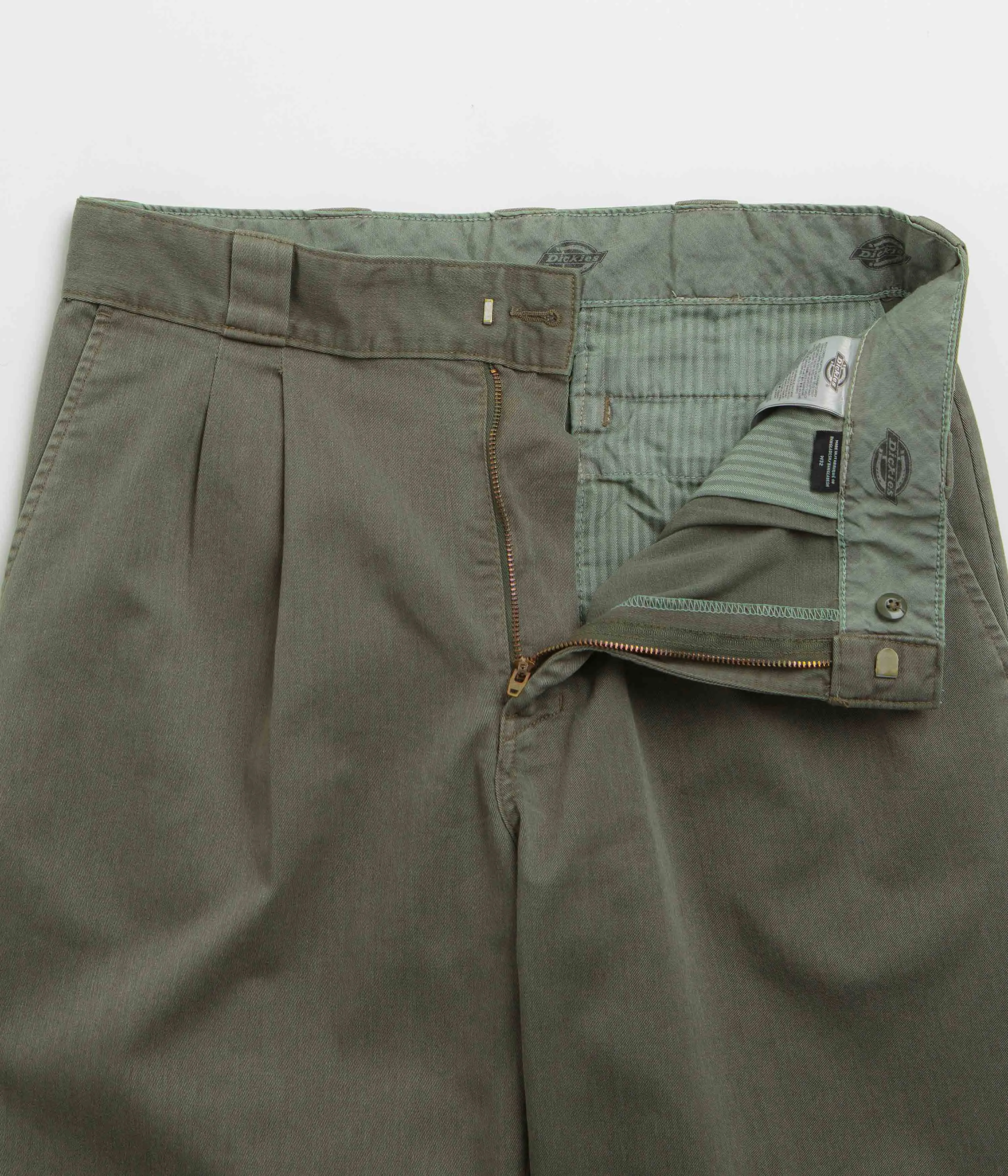 Dickies Unionville Pleated Work Pants - Military Green