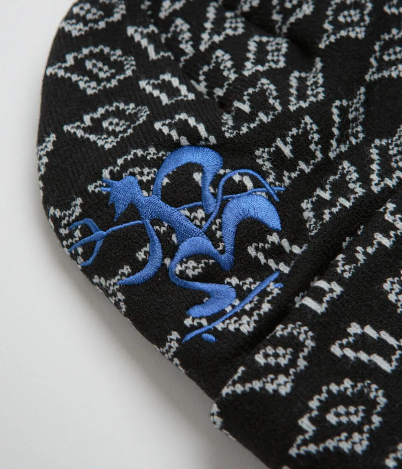 Dime Chopper Fold Beanie - Black