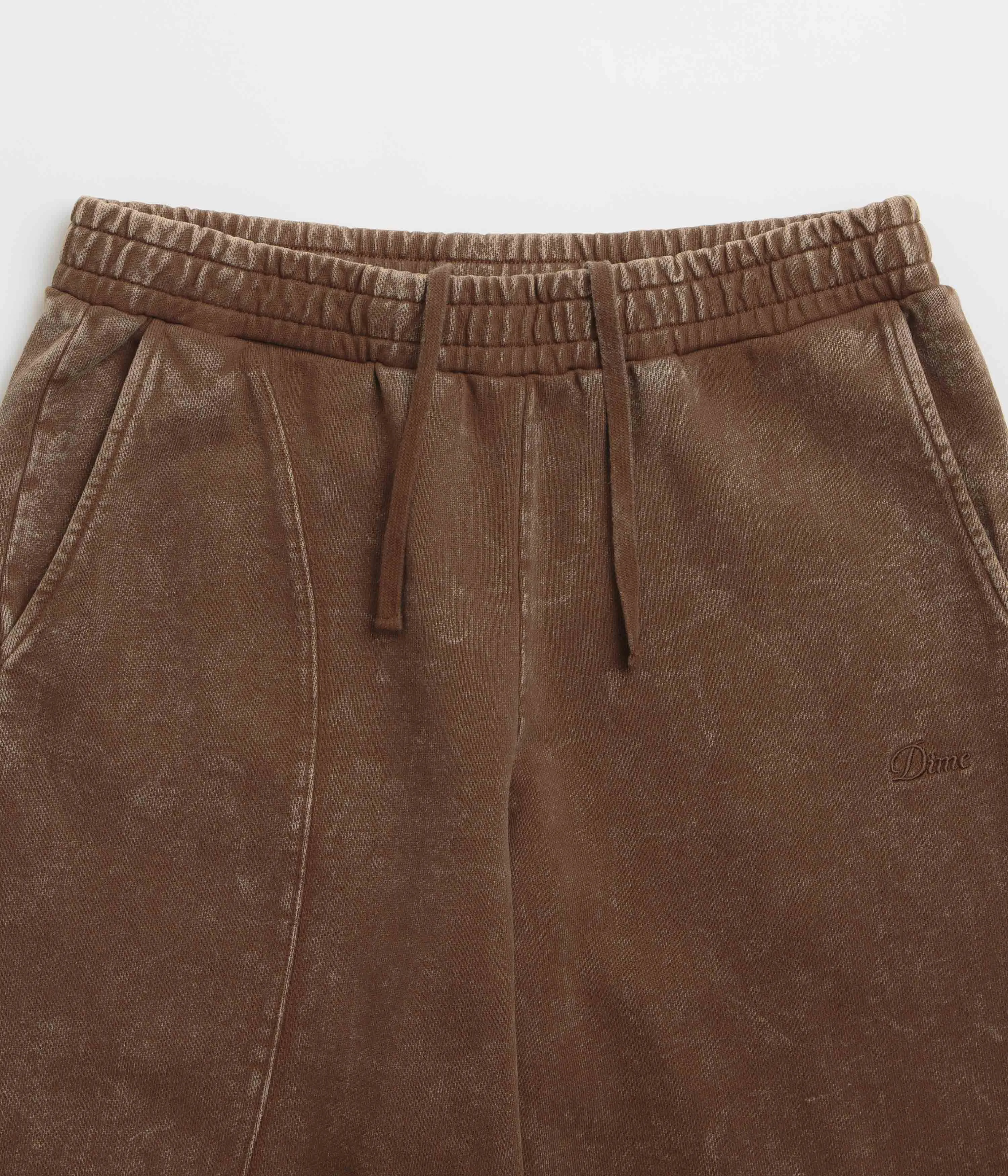Dime Cyclone French Terry Pants - Brown Snow Washed