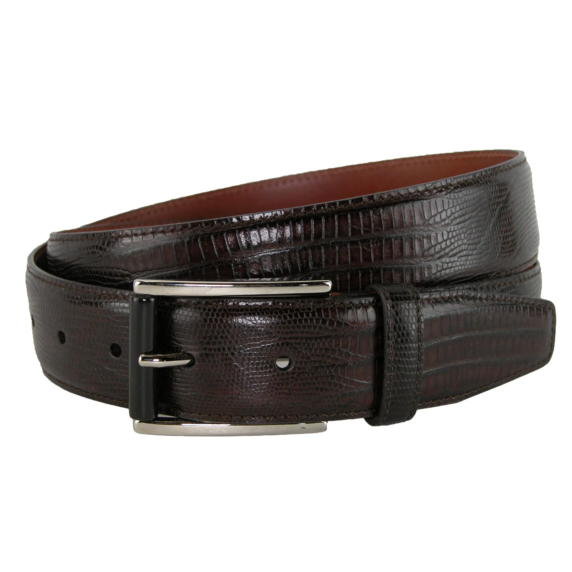 Django Turin Tejus Lizard Print Dress Belt