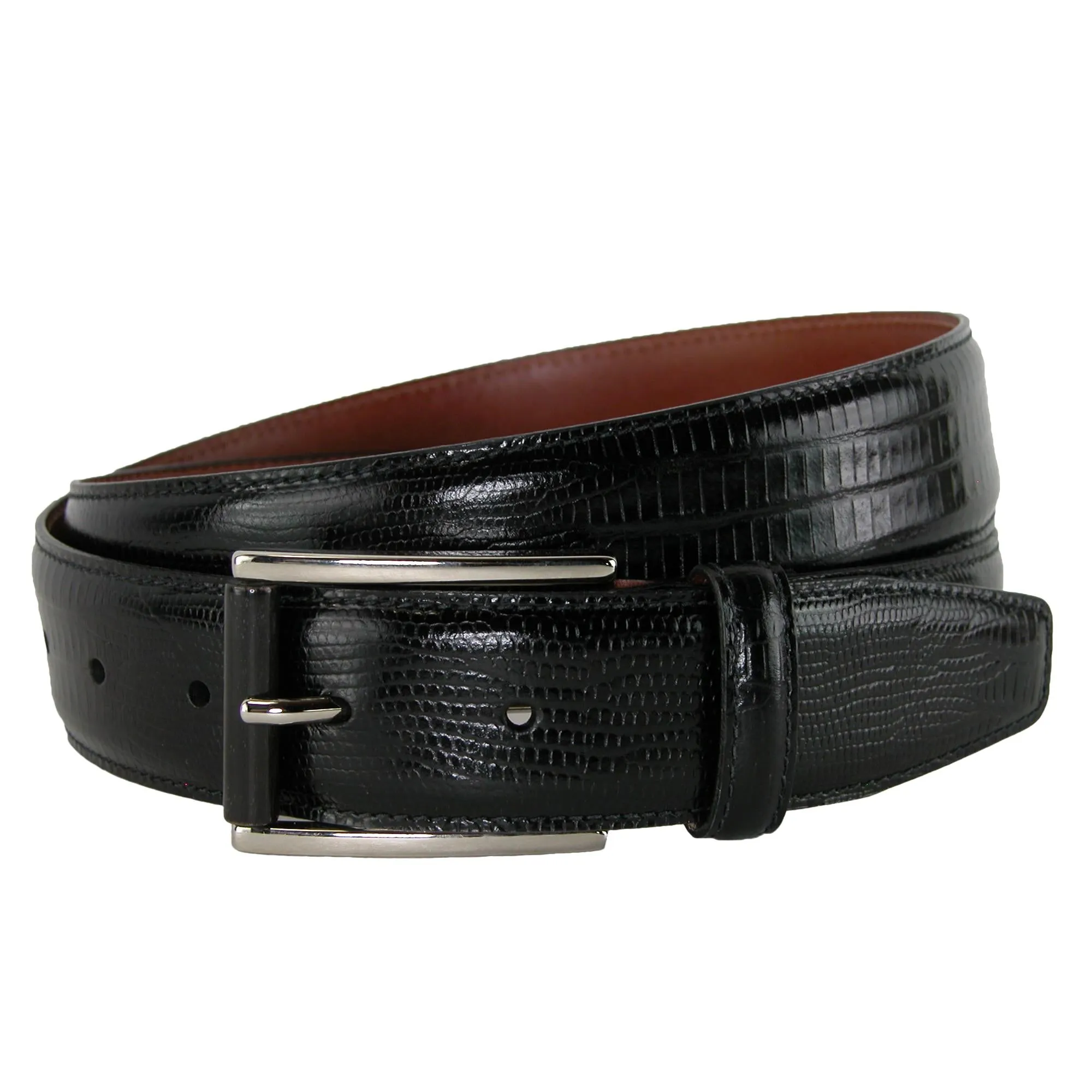Django Turin Tejus Lizard Print Dress Belt