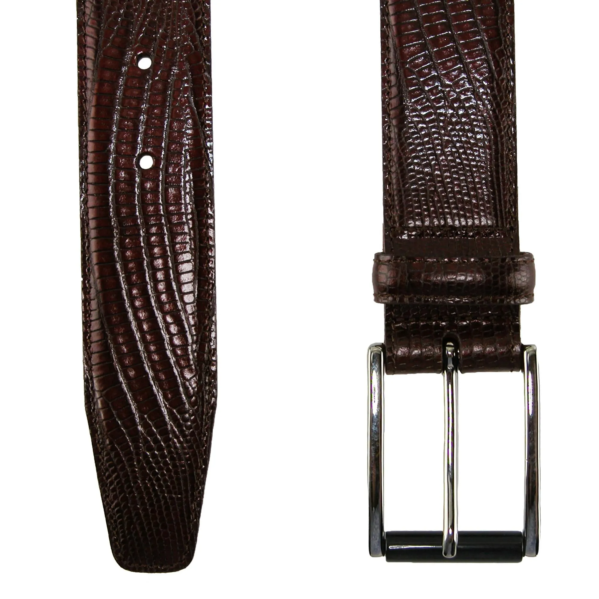 Django Turin Tejus Lizard Print Dress Belt