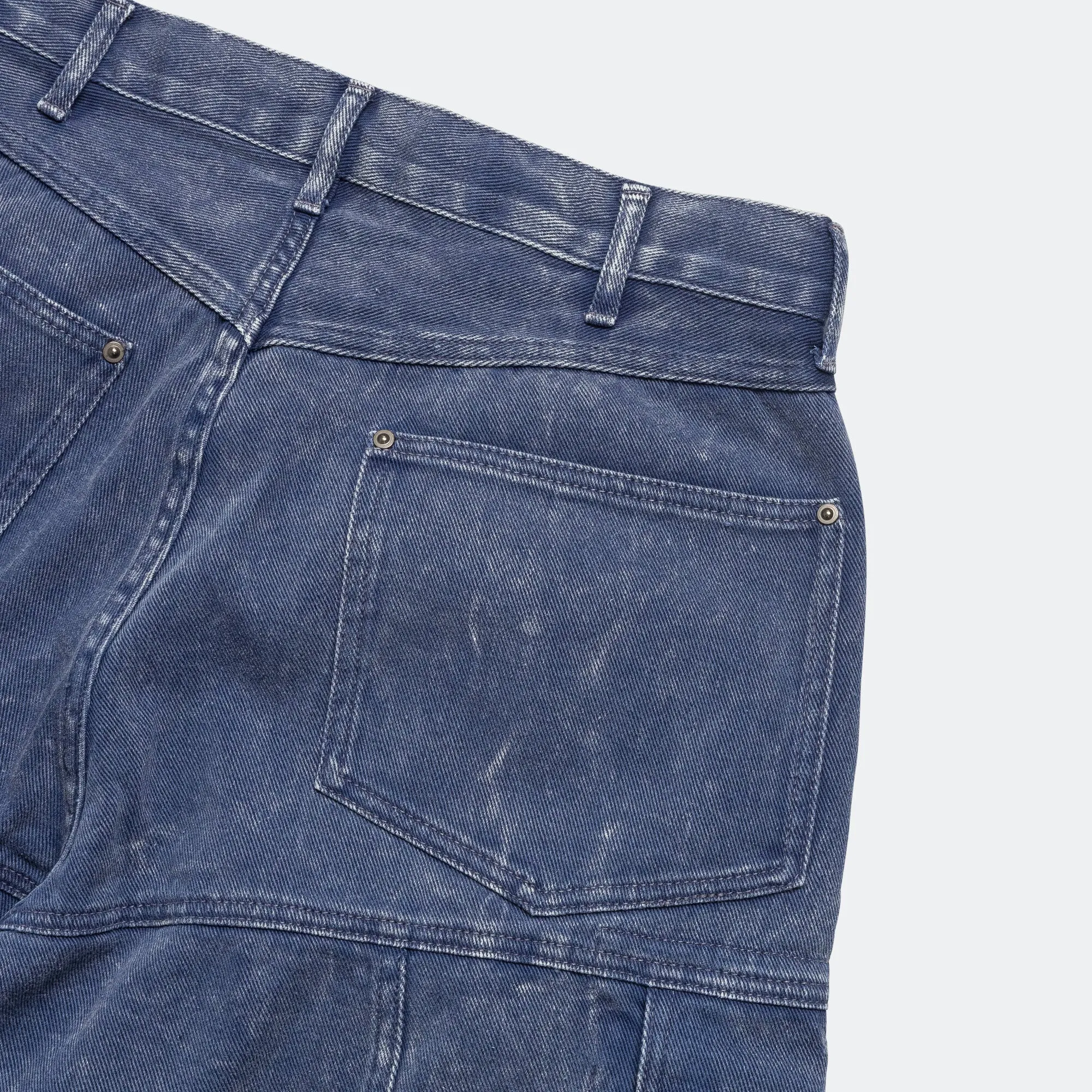 Faded Cargo Shorts - Blue