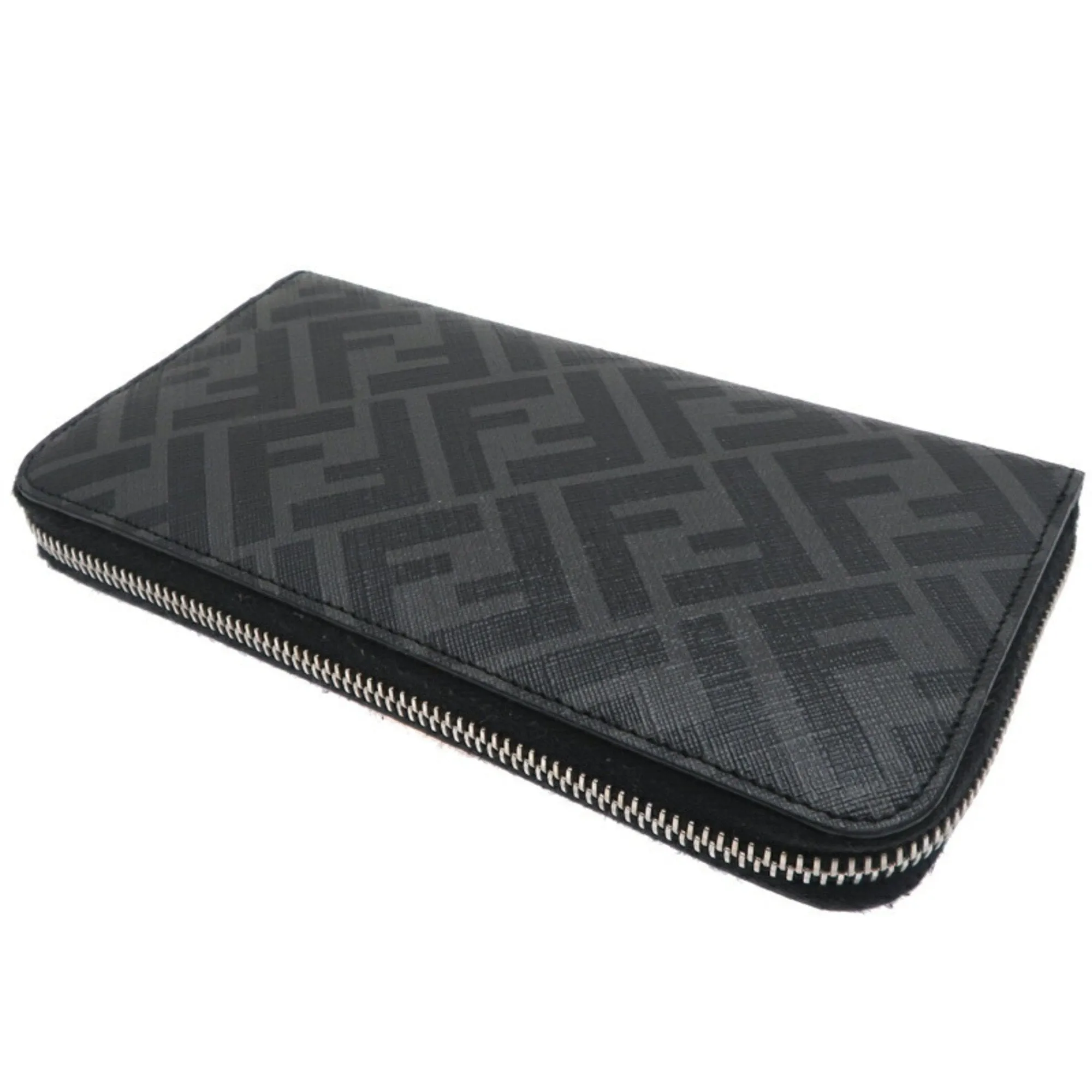 Fendi yellow Pvc Leather Long Wallet (Bi-Fold) (Pre-Owned)