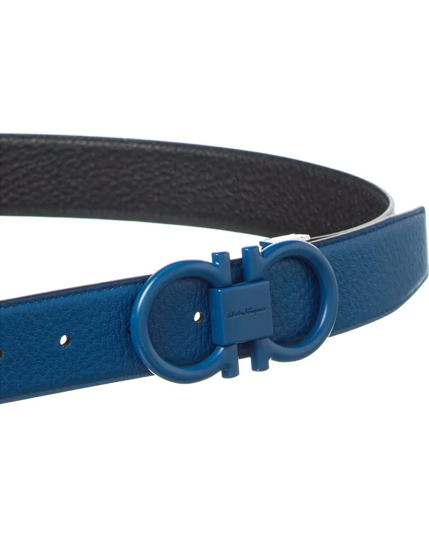 Ferragamo Gancini Reversible & Adjustable Leather Belt
