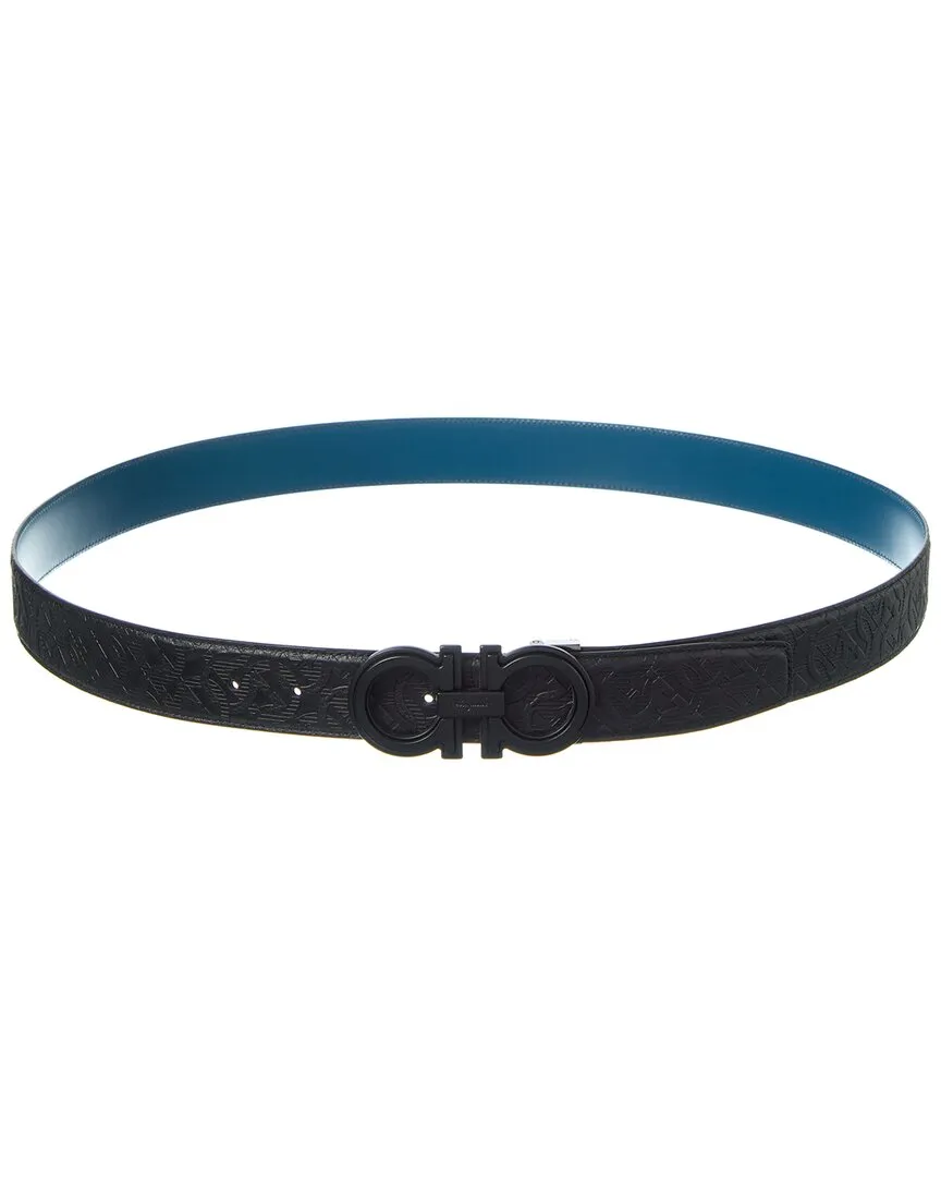 Ferragamo Gancini Reversible & Adjustable Leather Belt