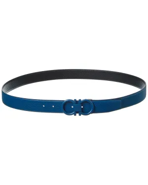 Ferragamo Gancini Reversible & Adjustable Leather Belt