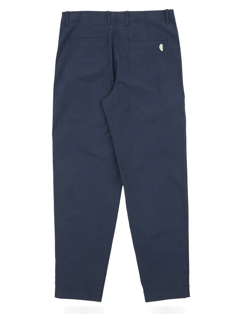 Folk Assembly Pant in Ash Navy Poplin
