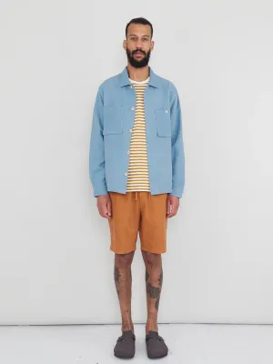 Folk Assembly Shorts in Ochre Cotton Linen Mix