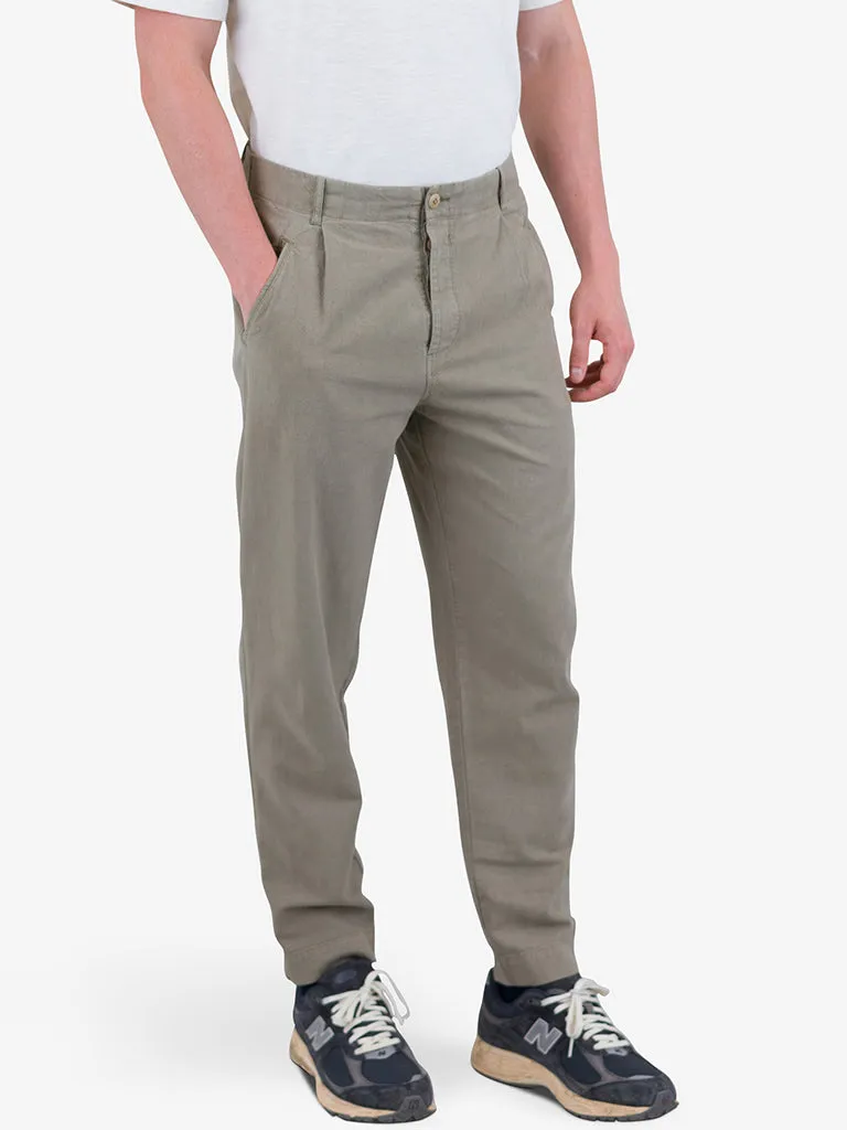 Folk Assembly Trouser in Sage Cotton Linen