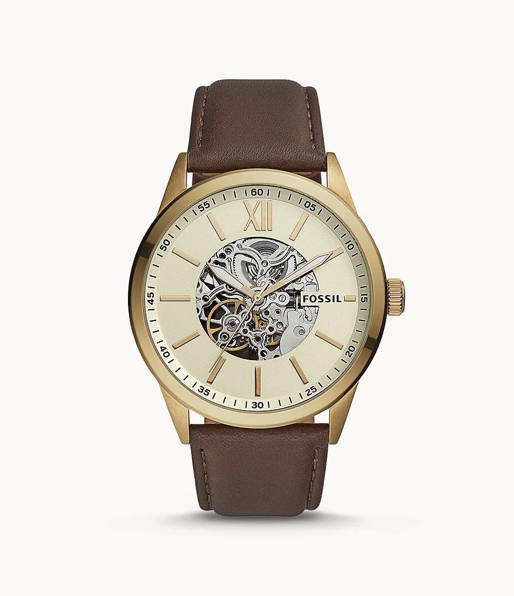 Fossil Men's Flynn Automatic, Gold-Tone Stainless Steel Watch