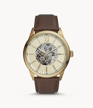 Fossil Men's Flynn Automatic, Gold-Tone Stainless Steel Watch