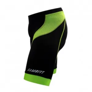 Gambitt Reckon Mens Cycling Shorts (Black/Fluo Green)