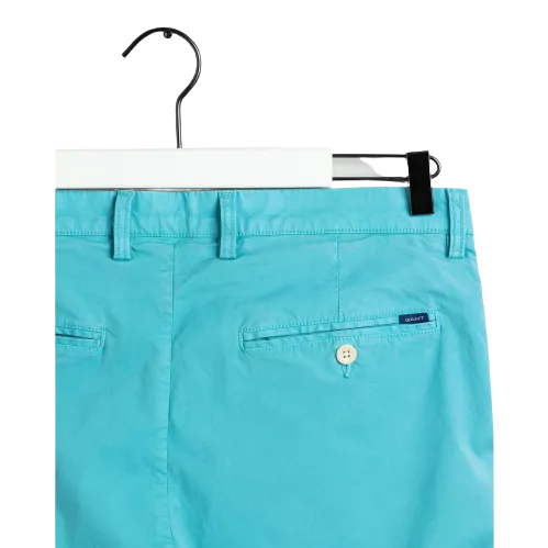 GANT - Slim Fit Sunfaded Chino - Aqua | Mineral Red