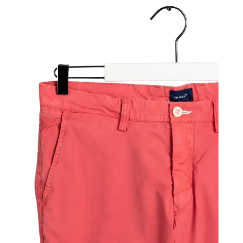 GANT - Slim Fit Sunfaded Chino - Aqua | Mineral Red