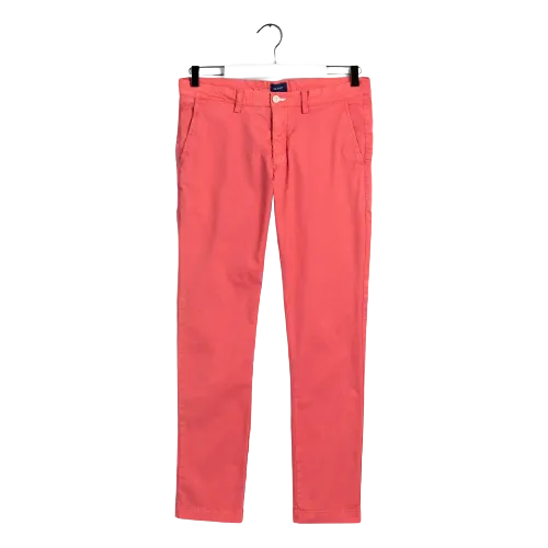 GANT - Slim Fit Sunfaded Chino - Aqua | Mineral Red
