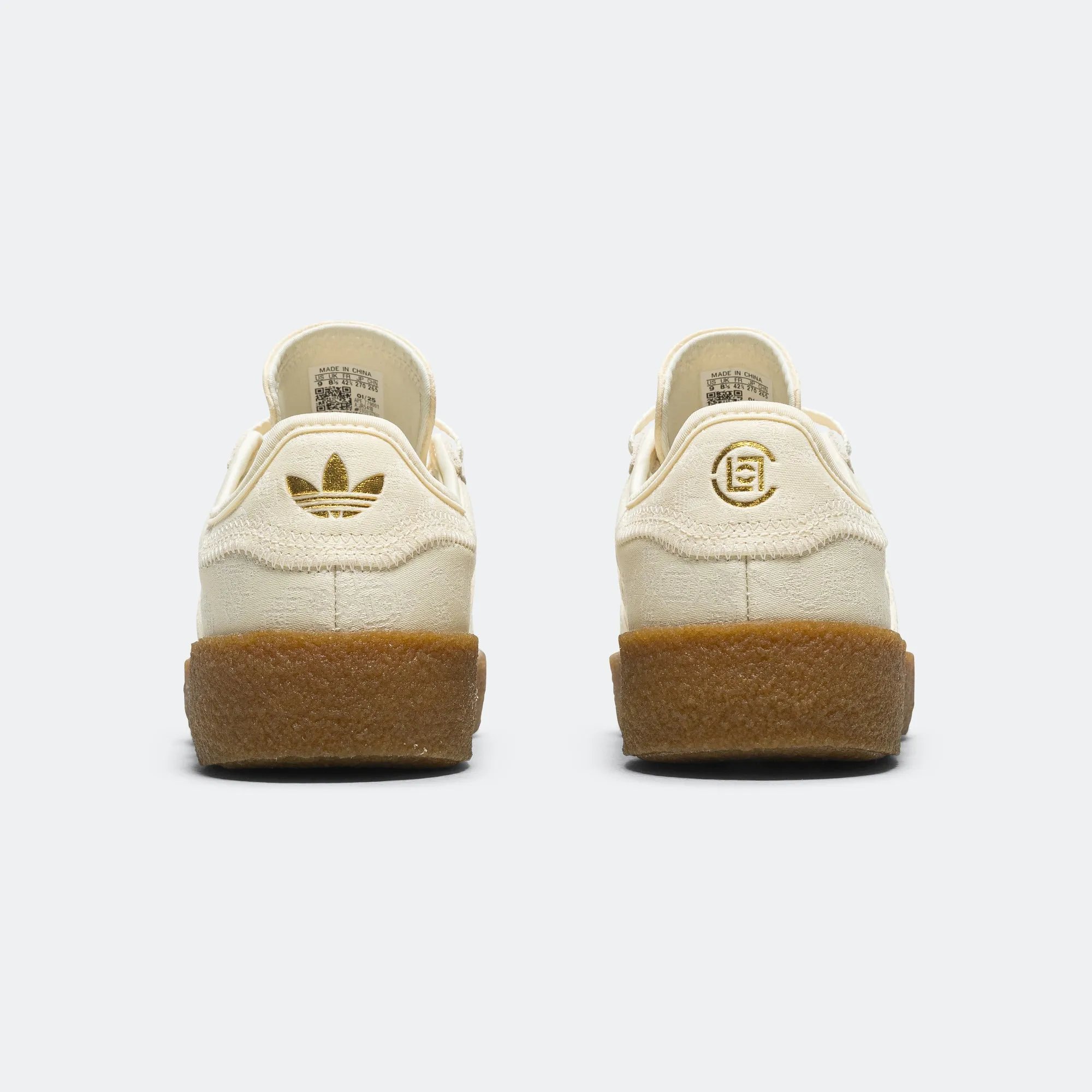 Gazelle by Edison Chen x CLOT - Cream White/Core White-Gold Metallic