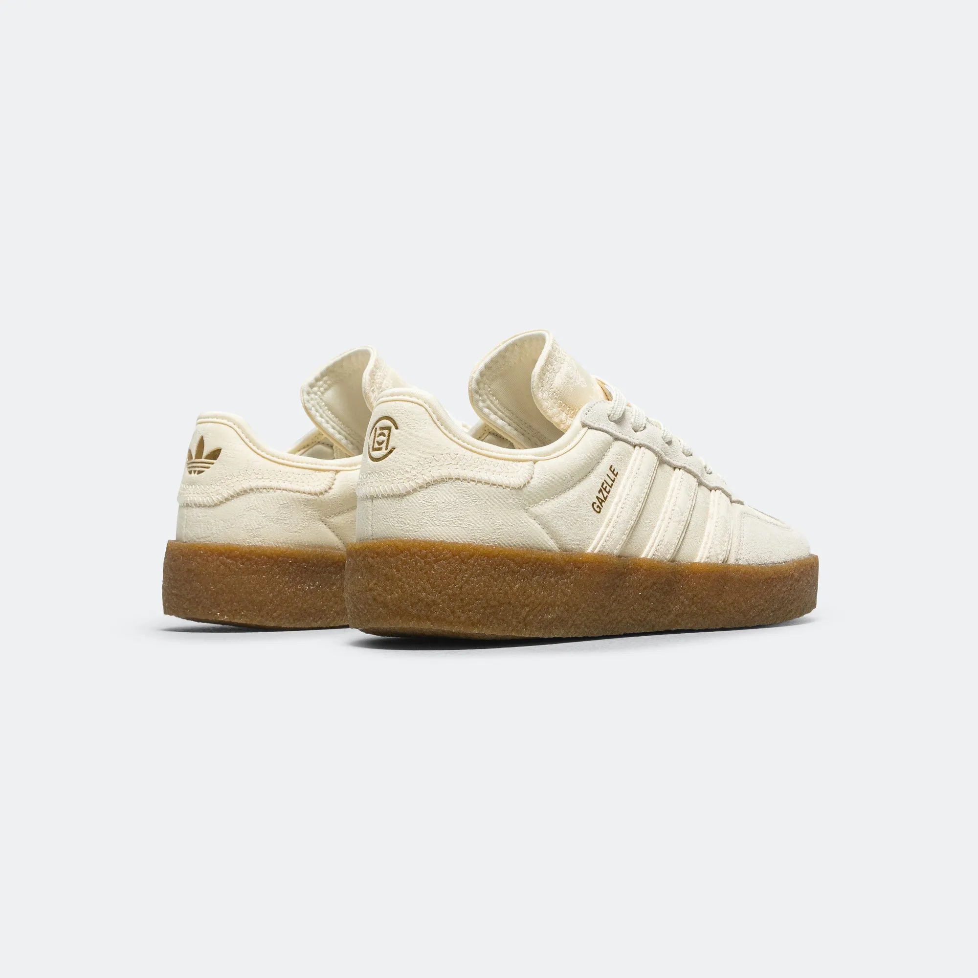 Gazelle by Edison Chen x CLOT - Cream White/Core White-Gold Metallic