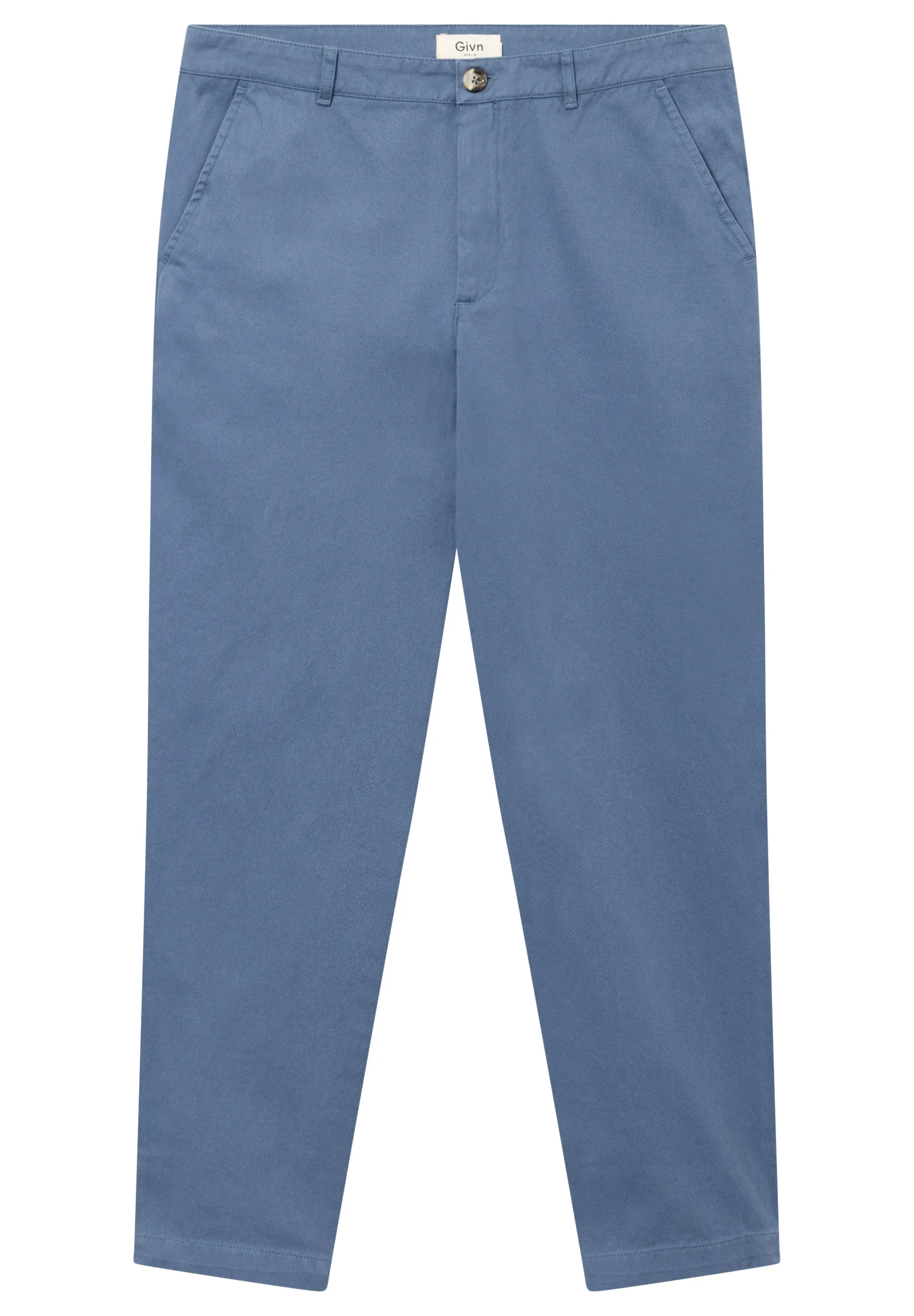 GBDAVE Organic Cotton Trousers - Steel Blue Givn Berlin