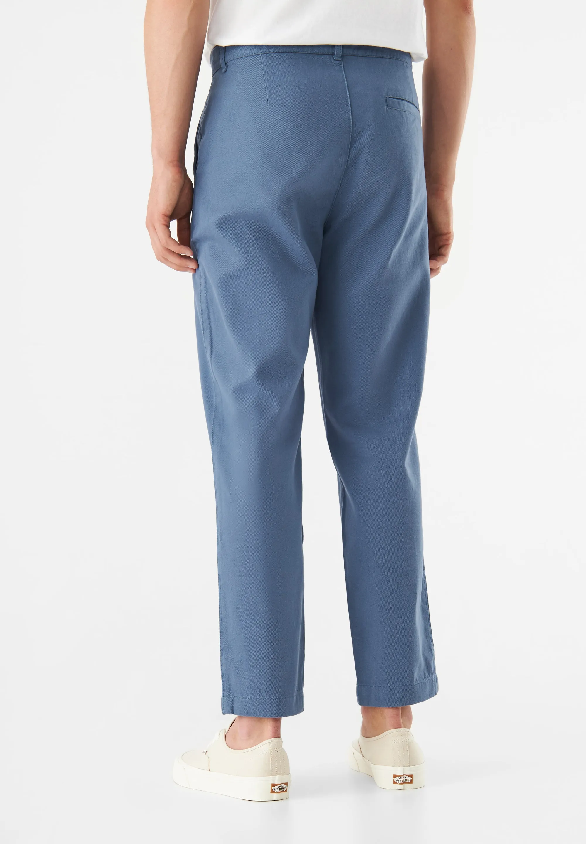 GBDAVE Organic Cotton Trousers - Steel Blue Givn Berlin