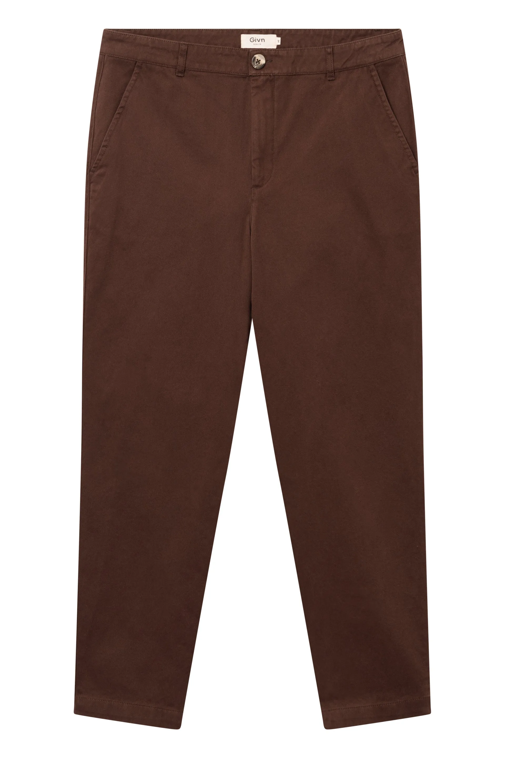 GBDAVE Trousers Made From Organic Cotton - Sepia Brown Givn Berlin