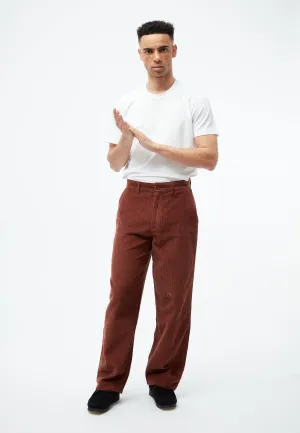 GBKLAAS corduroy trousers in organic cotton with wide leg - Intense Rust (corduroy) Givn Berlin