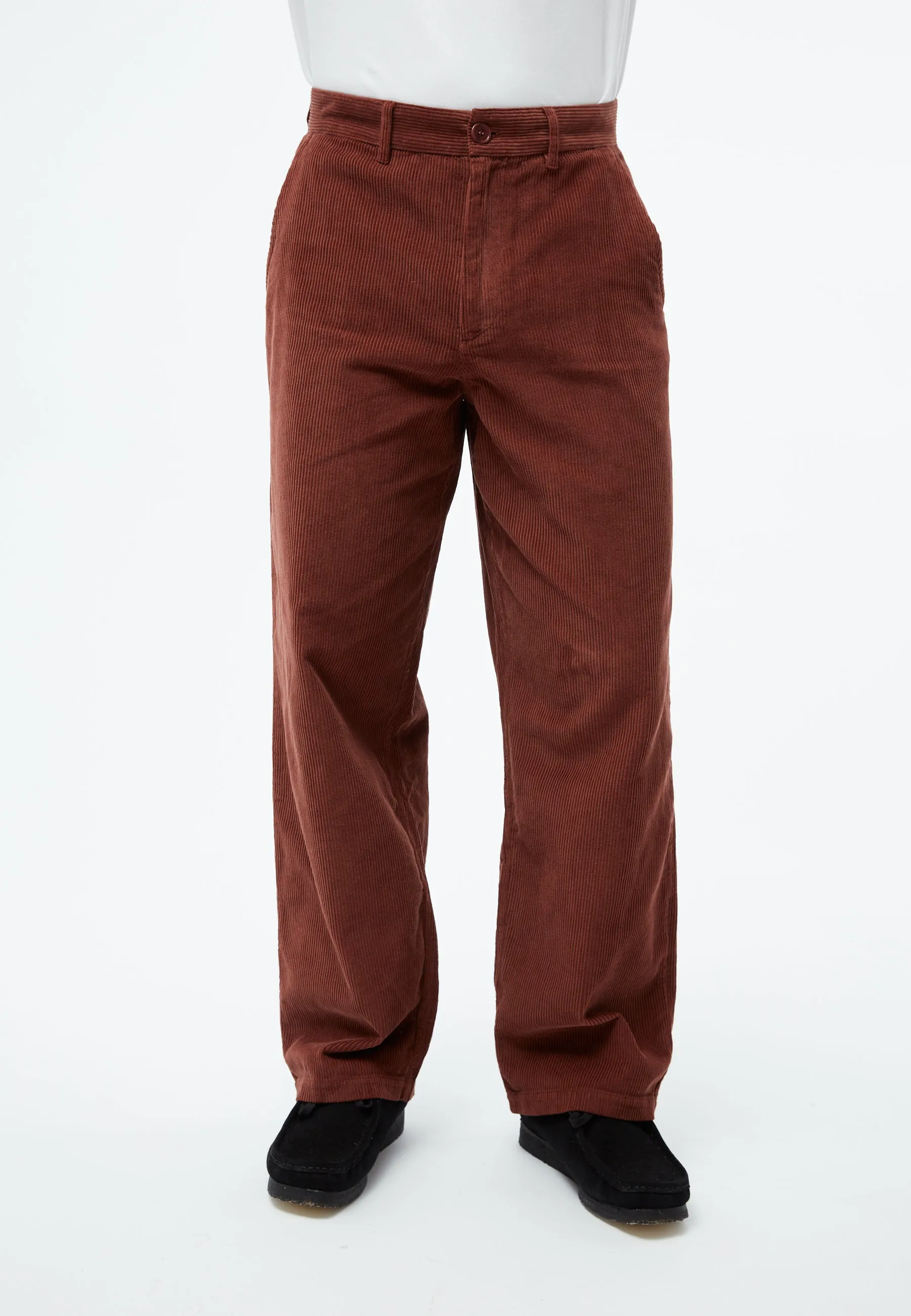 GBKLAAS corduroy trousers in organic cotton with wide leg - Intense Rust (corduroy) Givn Berlin