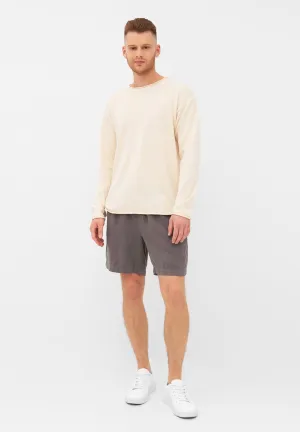 GBLAURIN Linen Shorts With Elastic Waistband - Taupe (Linen) Givn Berlin