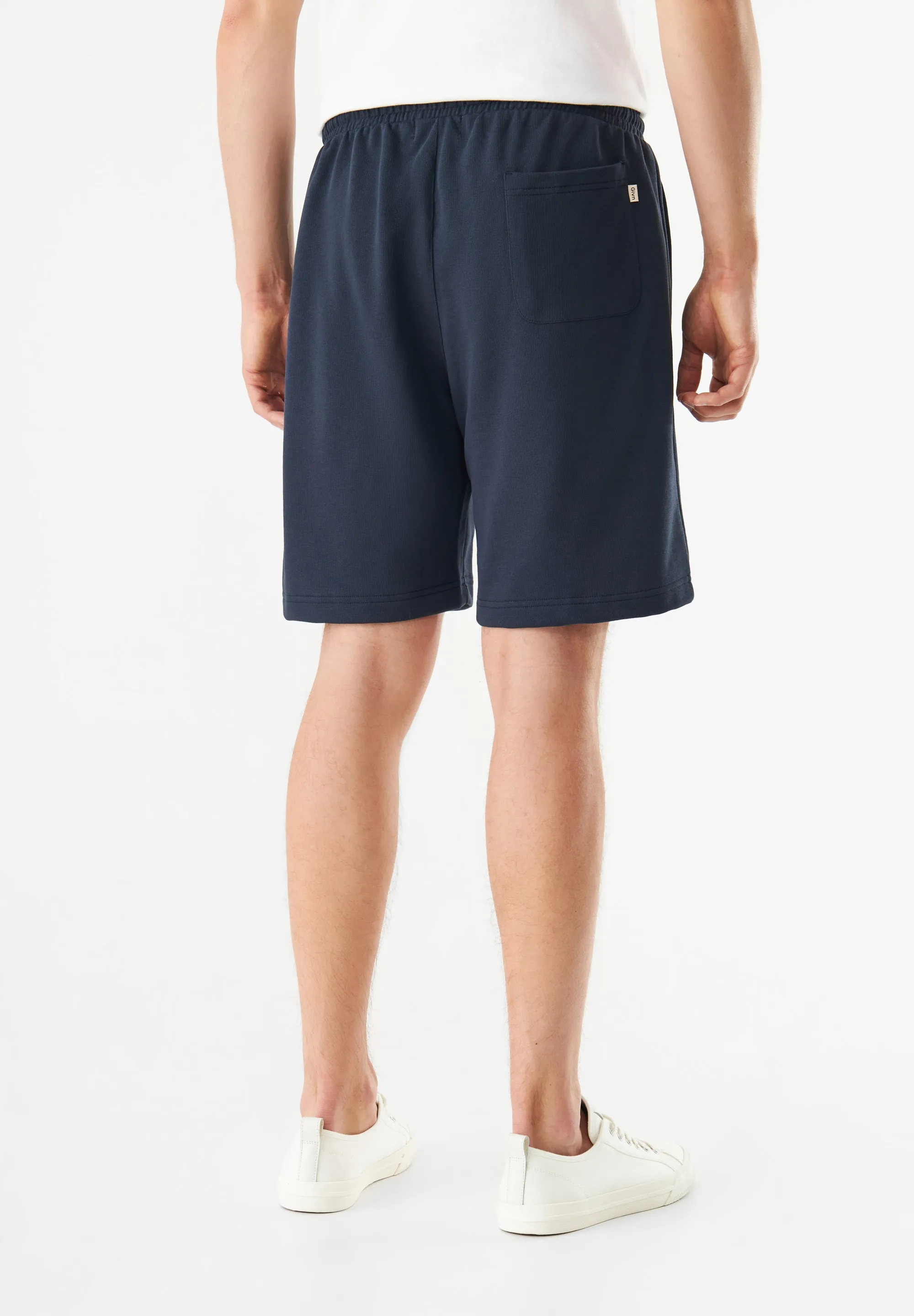 GBPASCAL Organic Cotton Sweatshorts With Elastic Waistband - Midnight Blue Givn Berlin