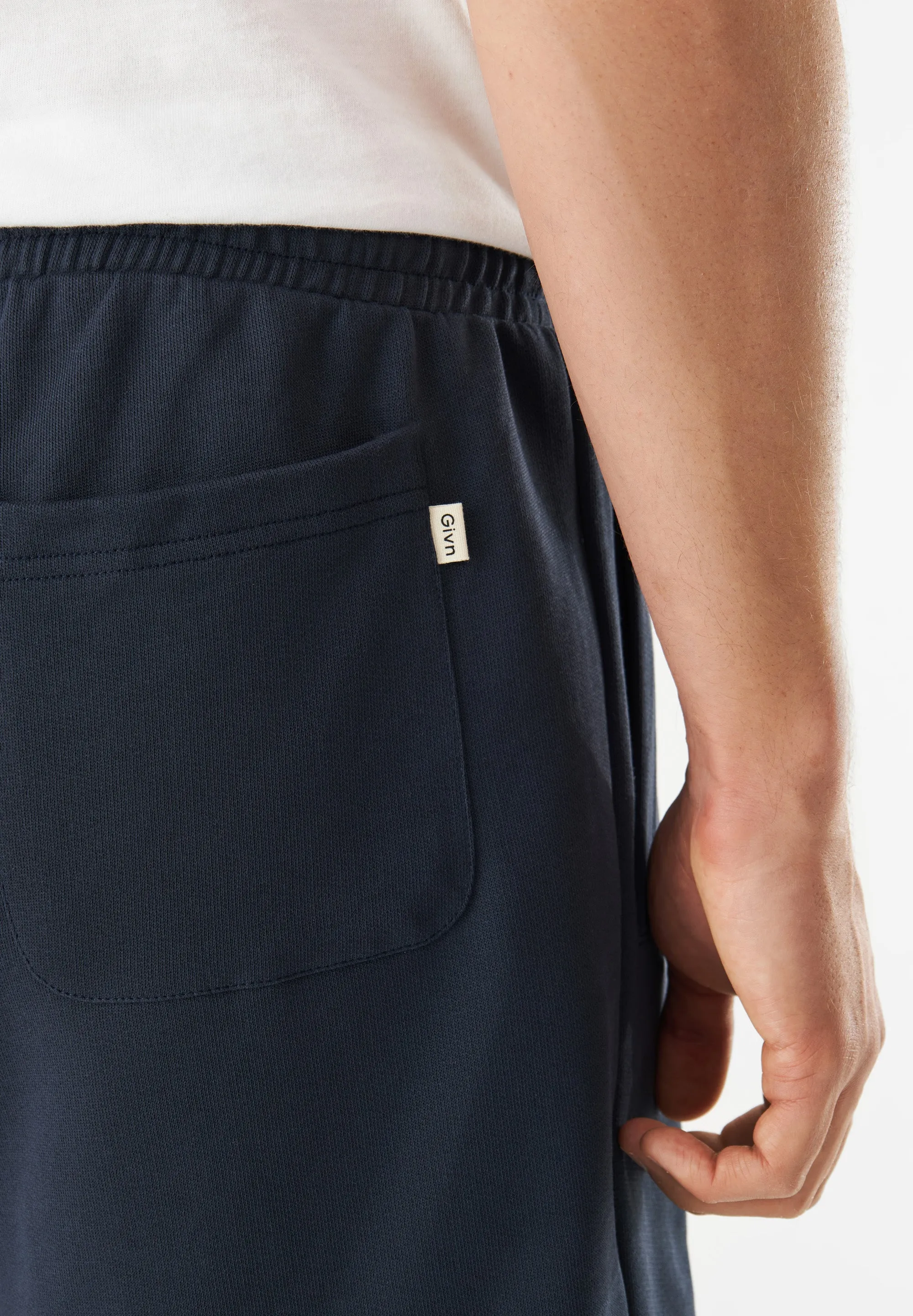 GBPASCAL Organic Cotton Sweatshorts With Elastic Waistband - Midnight Blue Givn Berlin