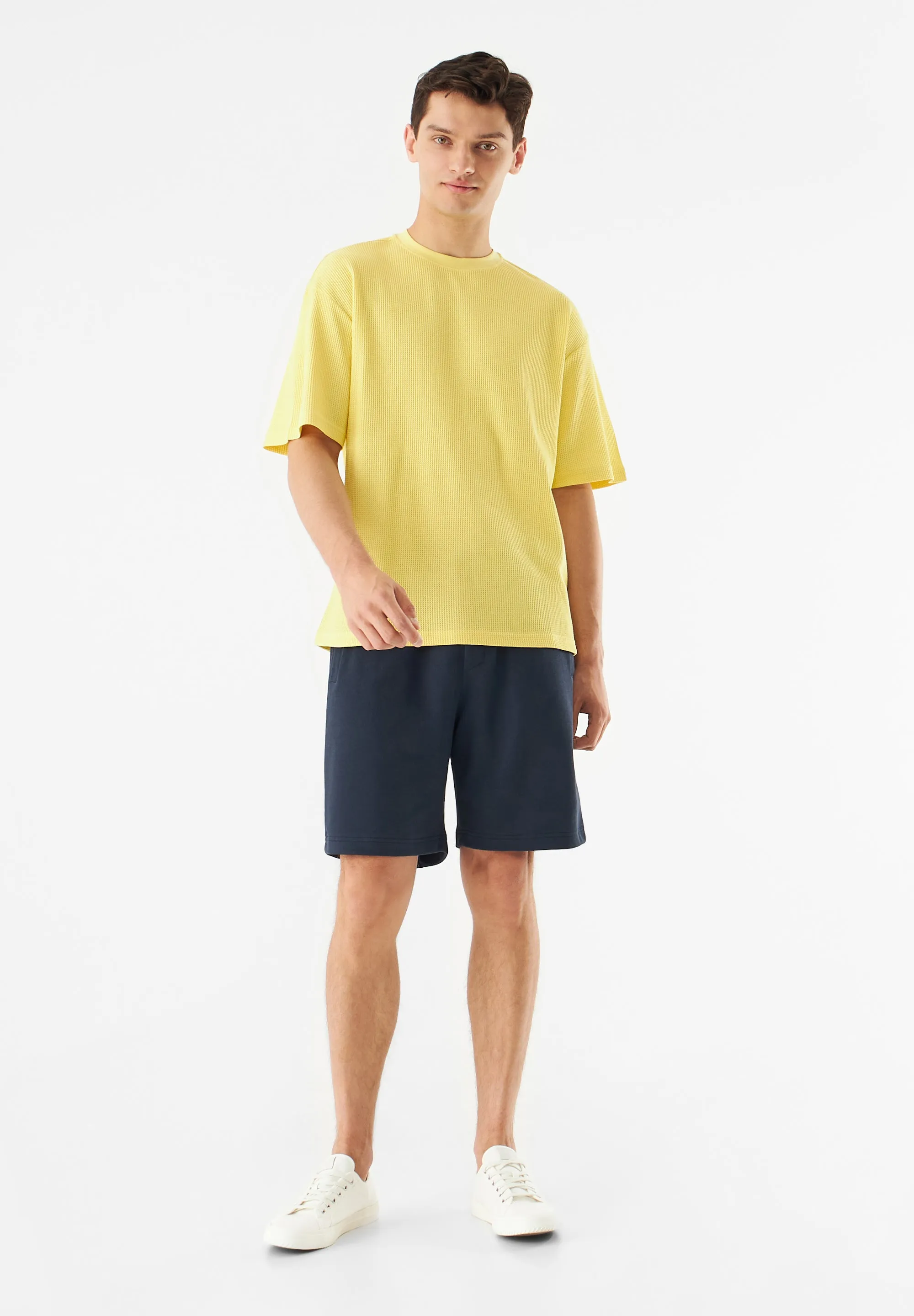 GBPASCAL Organic Cotton Sweatshorts With Elastic Waistband - Midnight Blue Givn Berlin