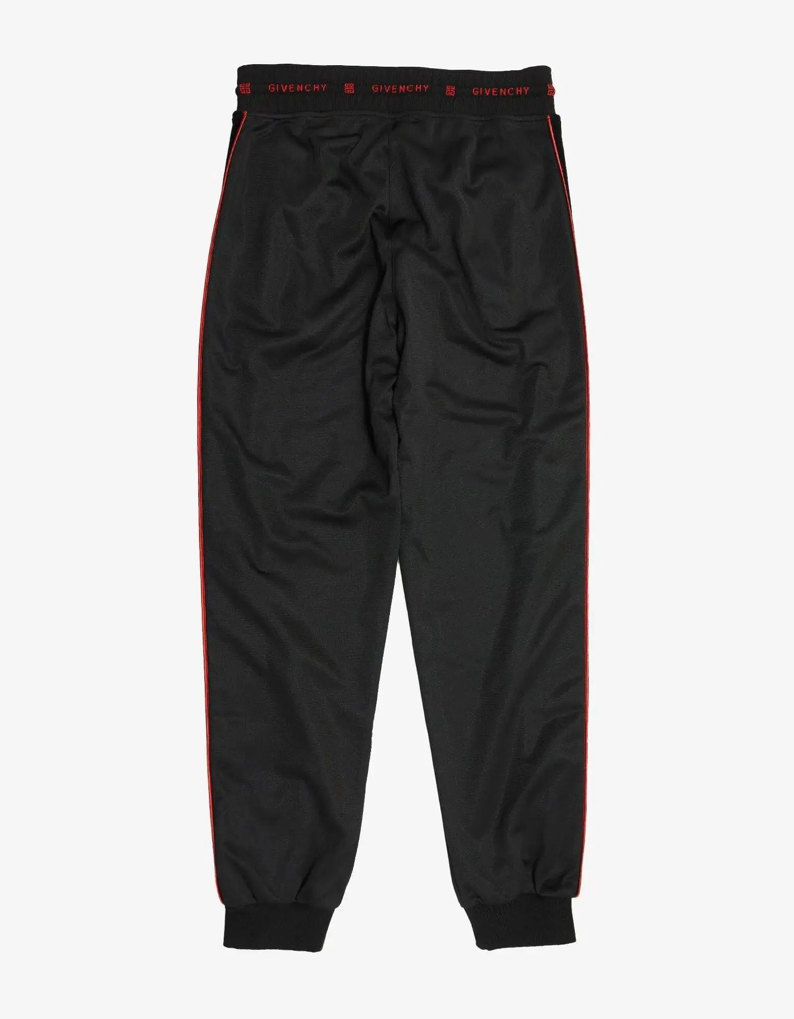Givenchy Black Velvet Band Sweat Pants