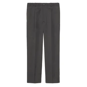 Goldwin Woolly Twill One Tuck Pants Black Gray