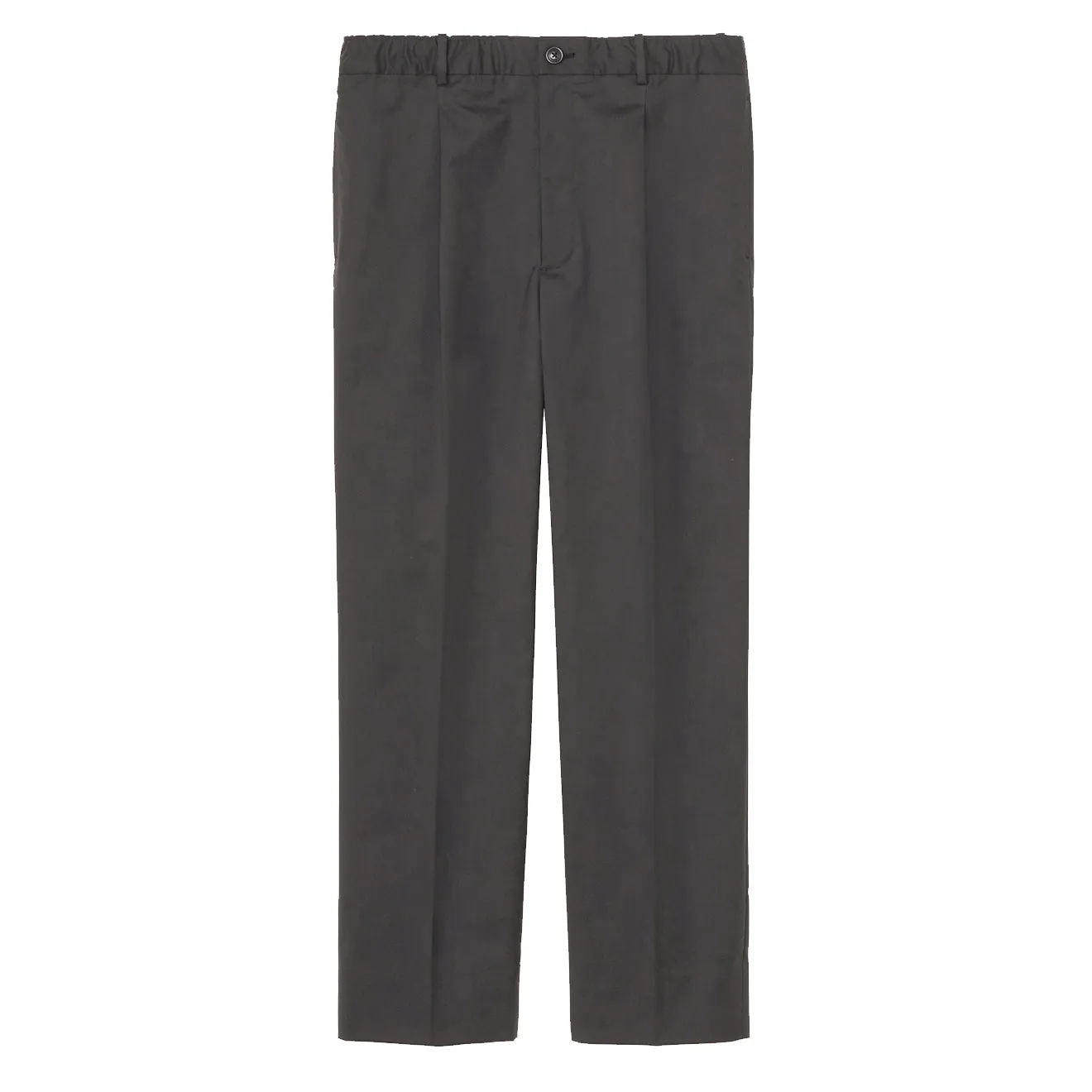 Goldwin Woolly Twill One Tuck Pants Black Gray