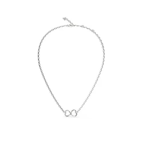 Guess Mon Amour Two Hearts Necklace JUBN04616JWRHT