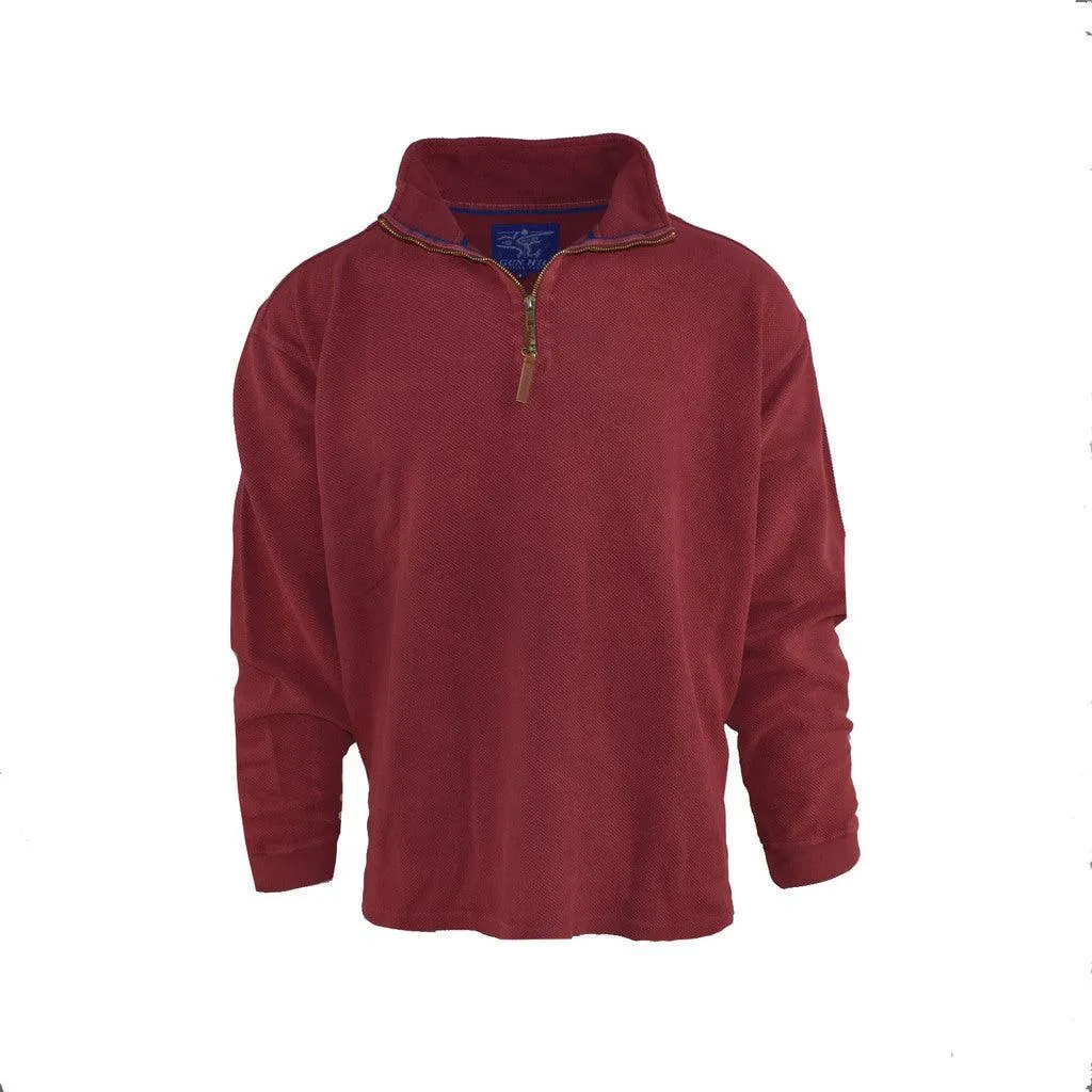 Gun Hill Mens Stiffkey Half Zip Pique Sweater - 3 colours