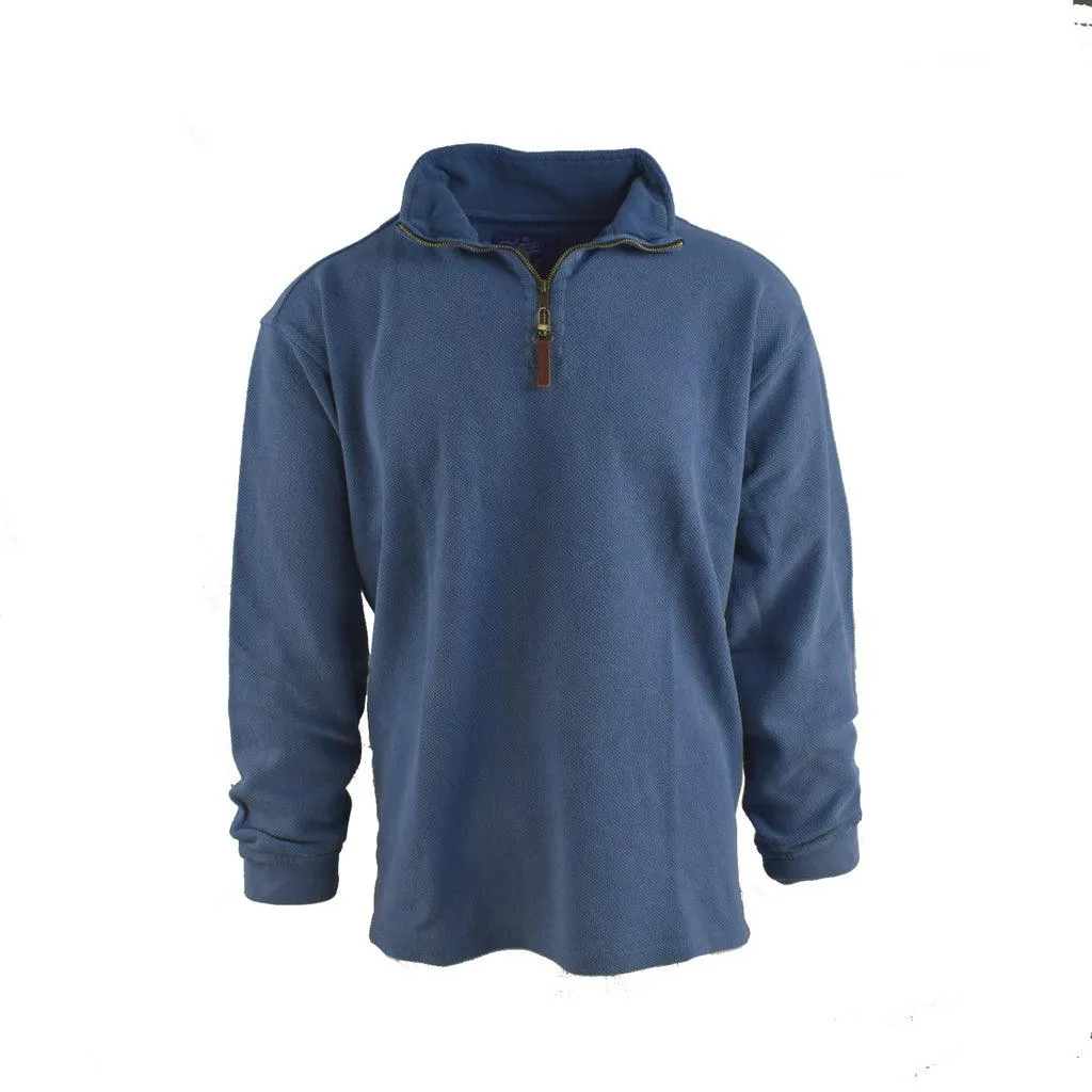 Gun Hill Mens Stiffkey Half Zip Pique Sweater - 3 colours