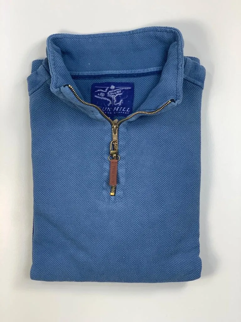 Gun Hill Mens Stiffkey Half Zip Pique Sweater - 3 colours