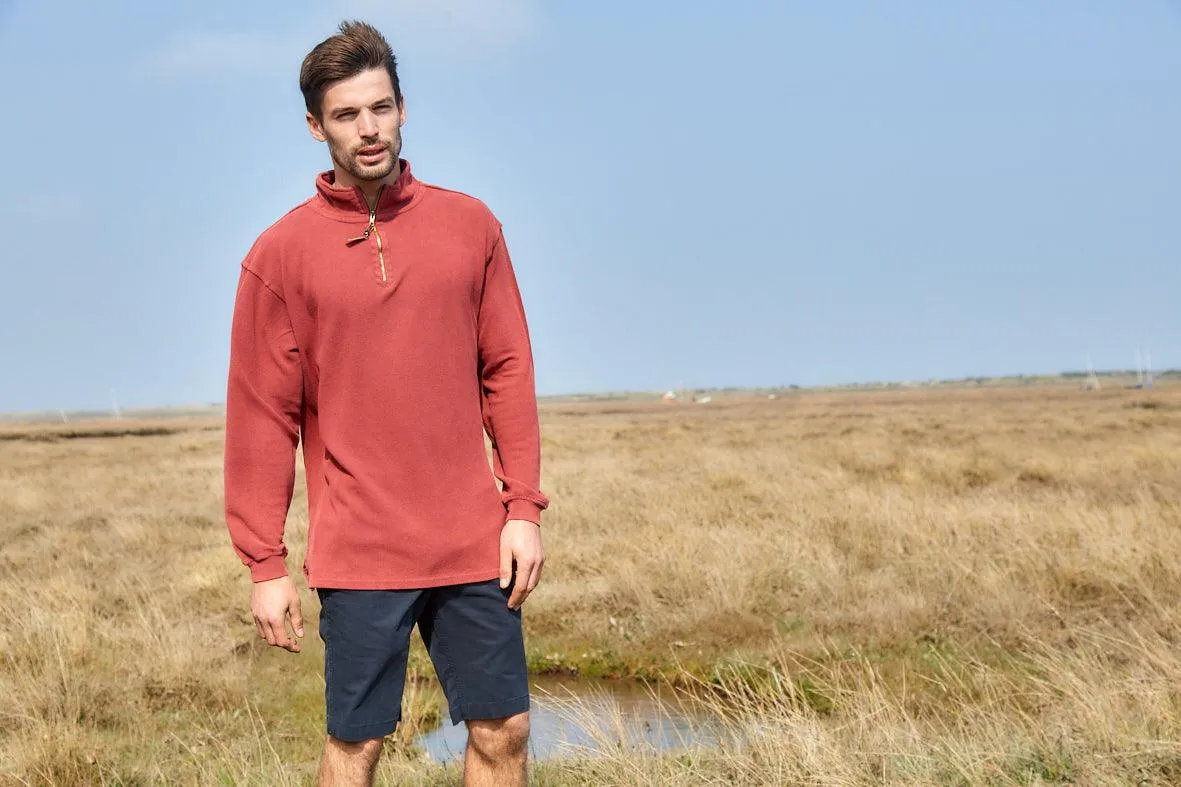 Gun Hill Mens Stiffkey Half Zip Pique Sweater - 3 colours