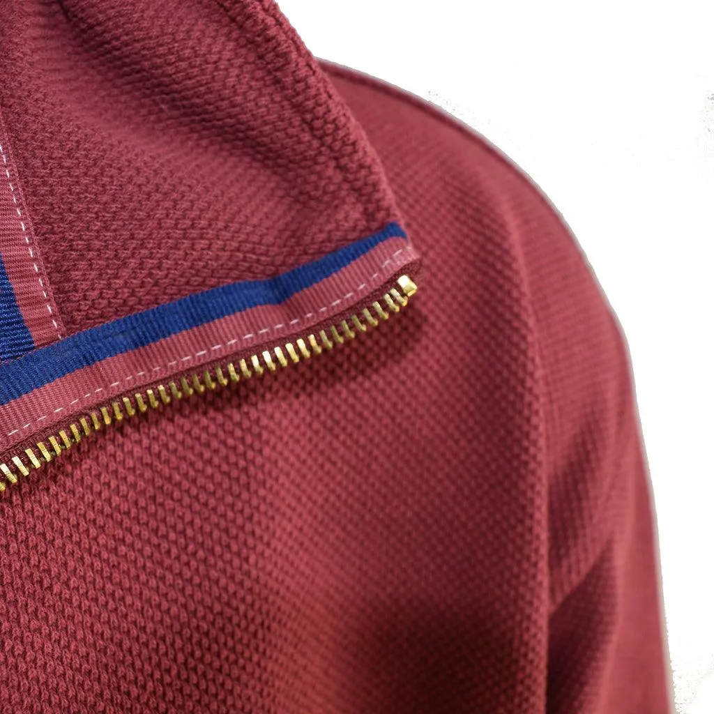 Gun Hill Mens Stiffkey Half Zip Pique Sweater - 3 colours