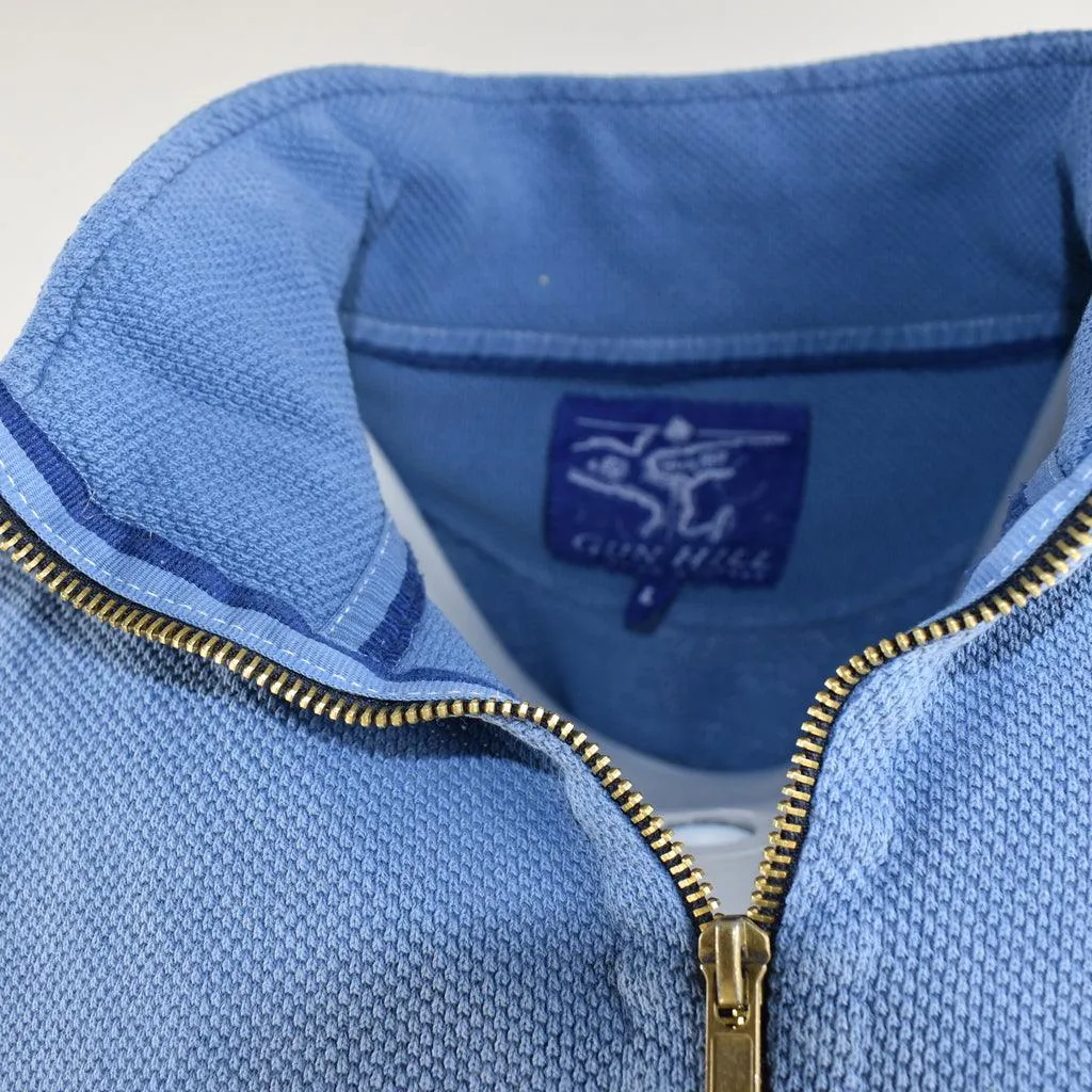 Gun Hill Mens Stiffkey Half Zip Pique Sweater - 3 colours