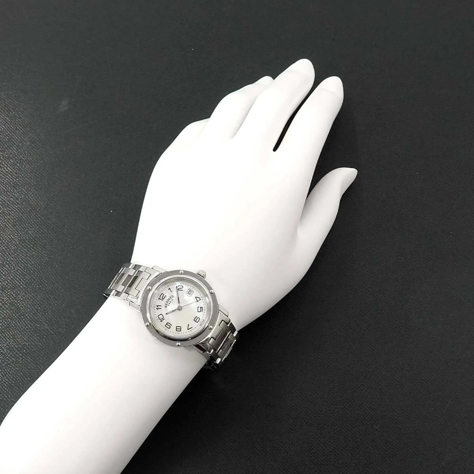 Hermes Stainless Steel Wristwatch (Pre-Owned)