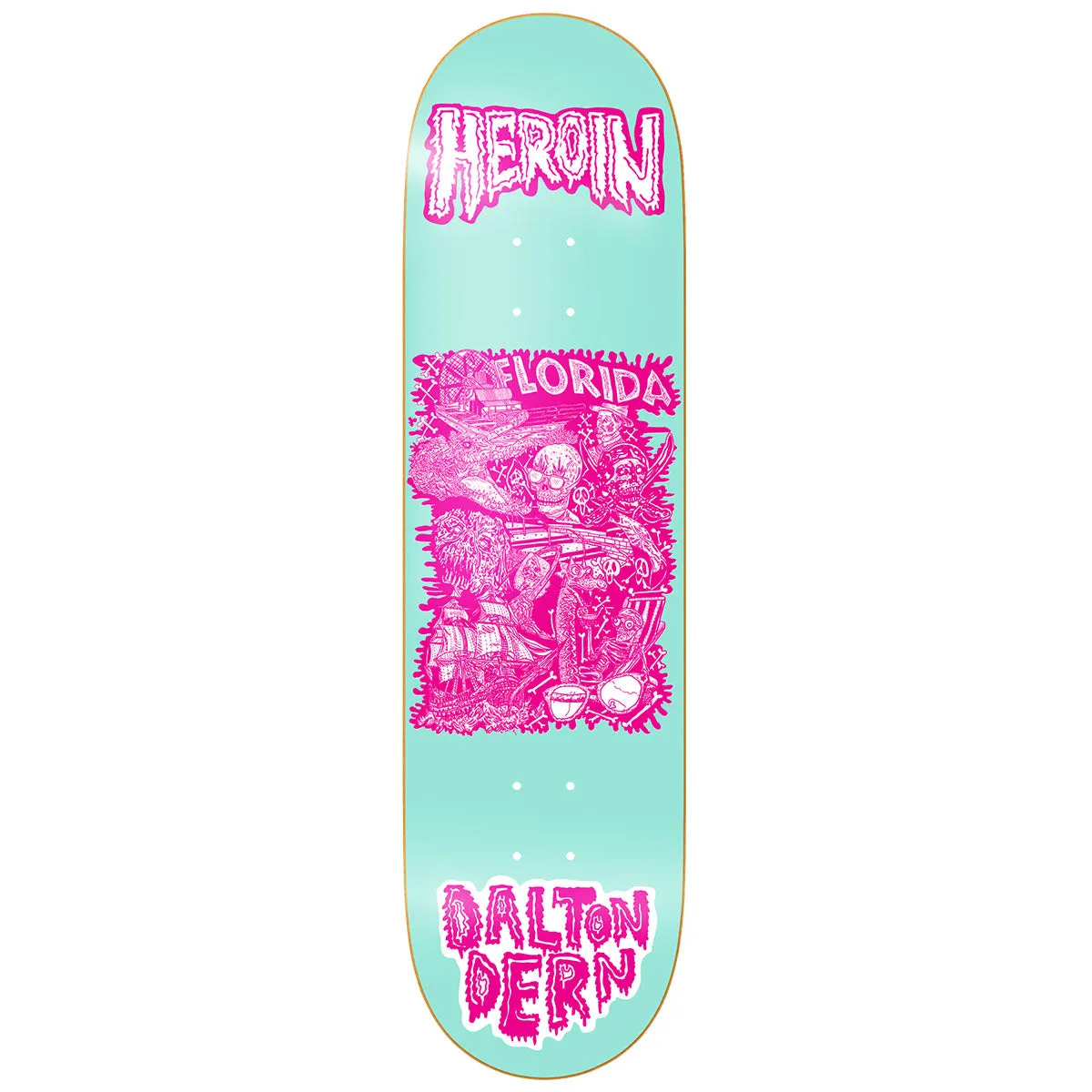 Heroin - Dalton Dern Allegory of Fear 8.5 Skateboard Deck