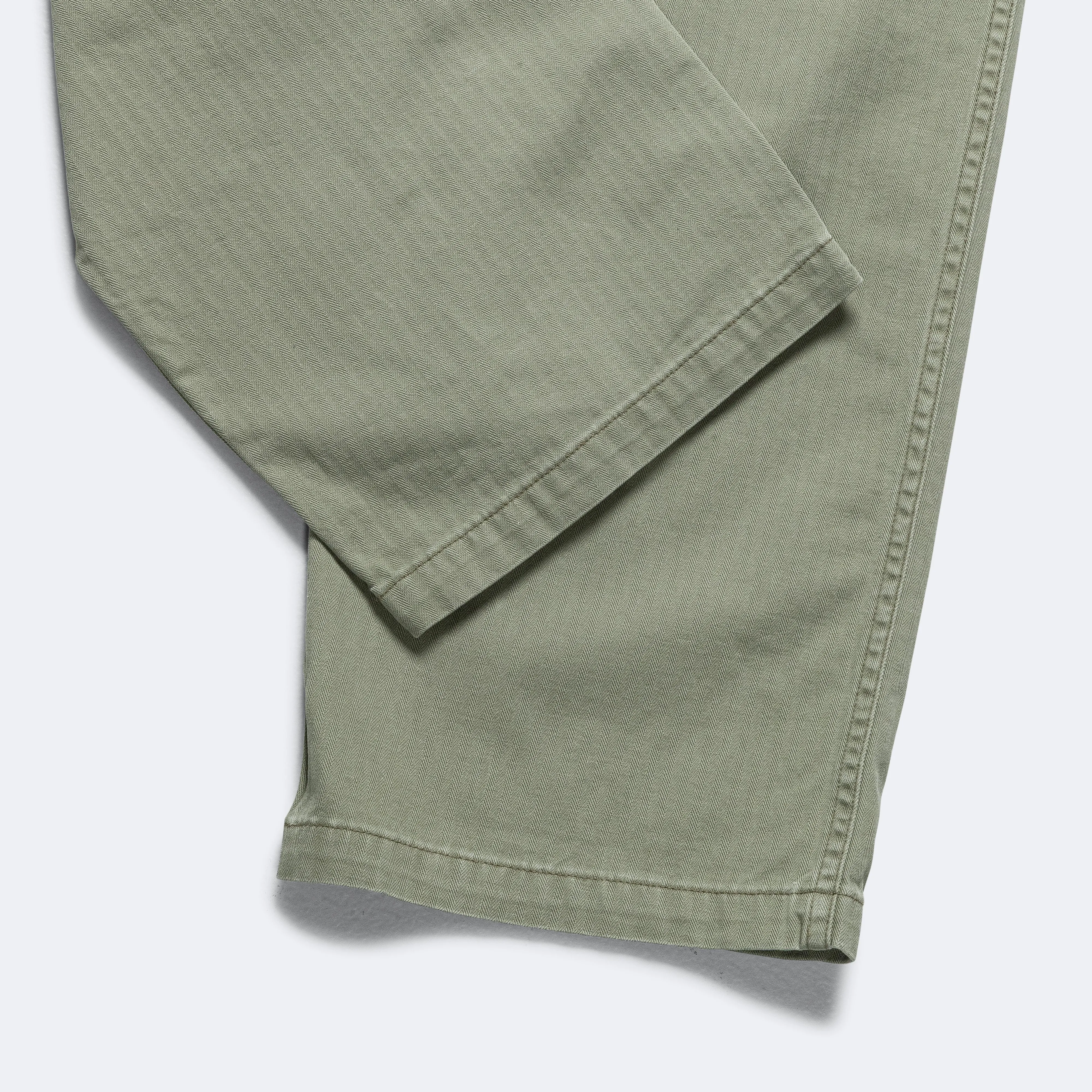 Herringbone Summer Fatigue Pants - Green