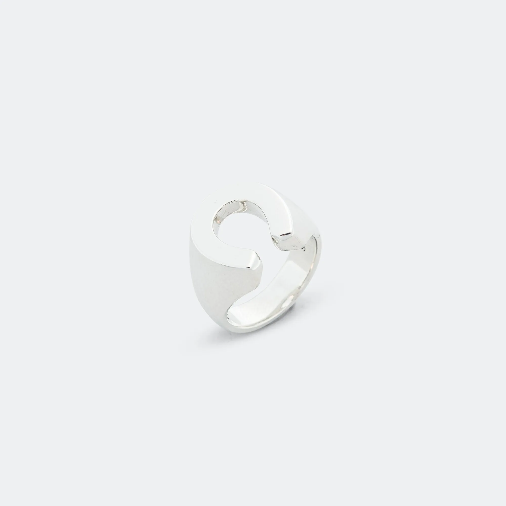 Horseshoe Ring Smooth - AA - 925 Silver