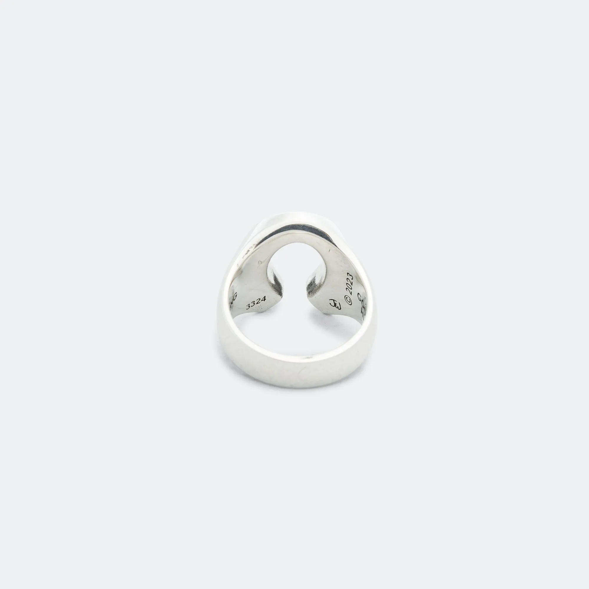 Horseshoe Ring Smooth - AA - 925 Silver