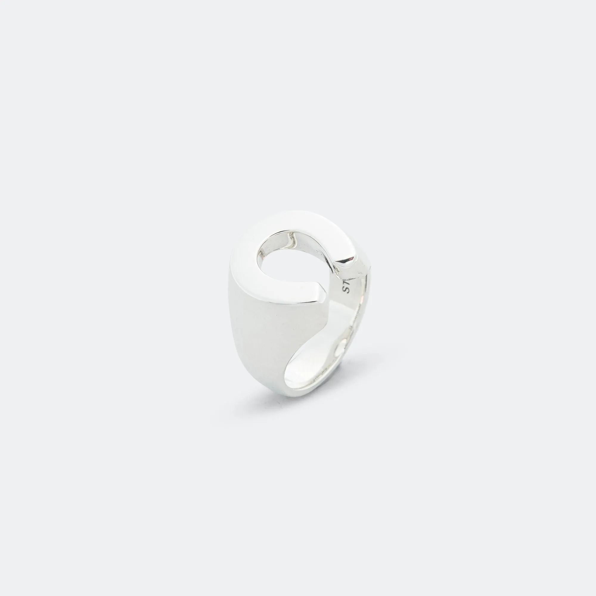 Horseshoe Ring Smooth - AA - 925 Silver