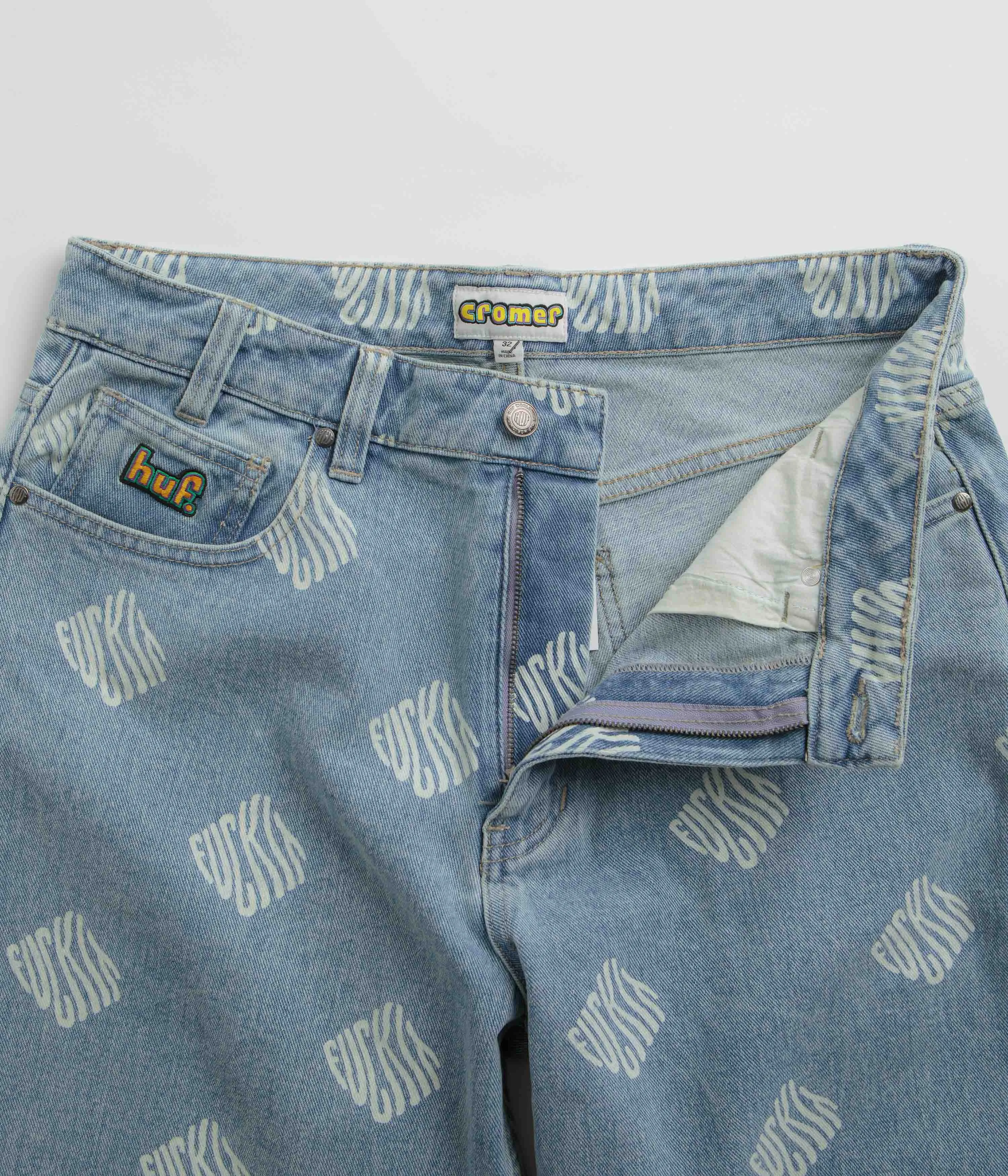 HUF Cromer Print Pants - Blue