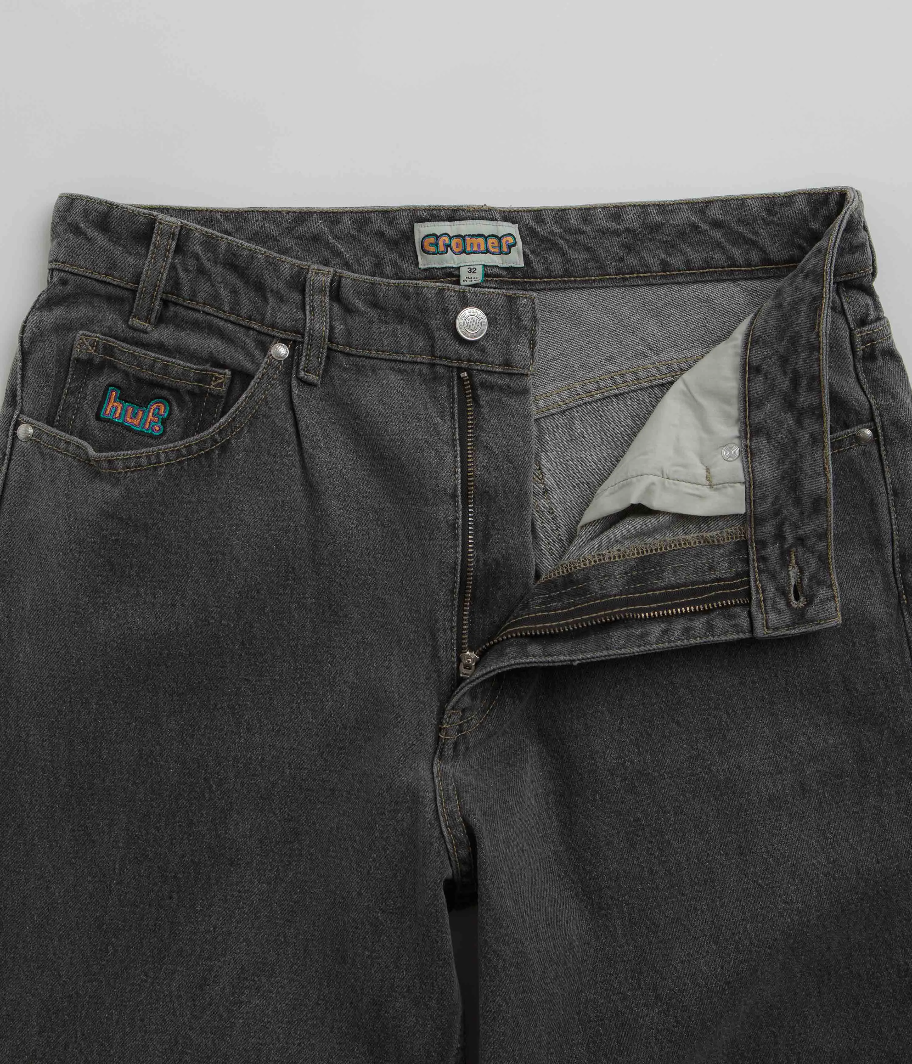 HUF Cromer Washed Pants - Frost Grey